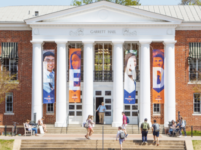 Outside of Garrett Hall