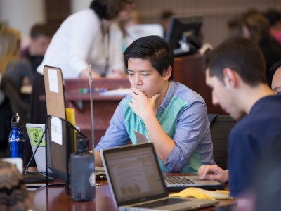 Students with laptops