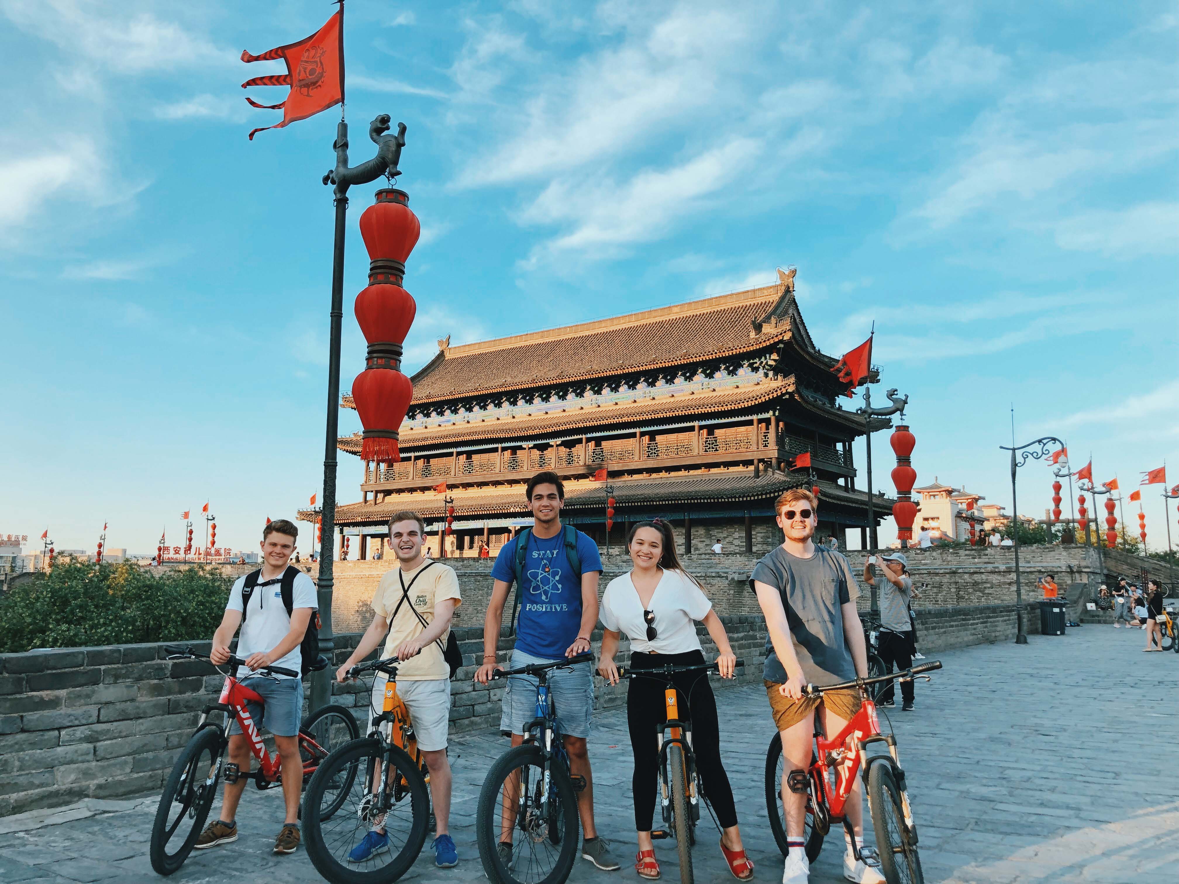 Batten student Zack Diamond in China