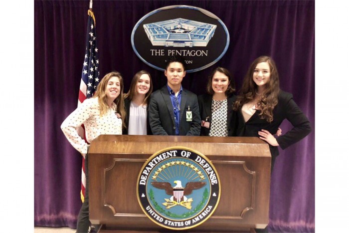 Batten students present at the Pentagon