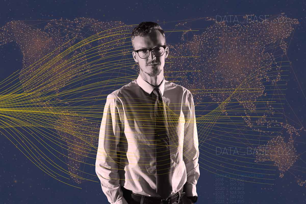 Phil Potter illustration with data points 