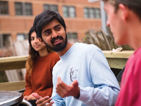 Students talking