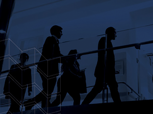 People walking in business suits