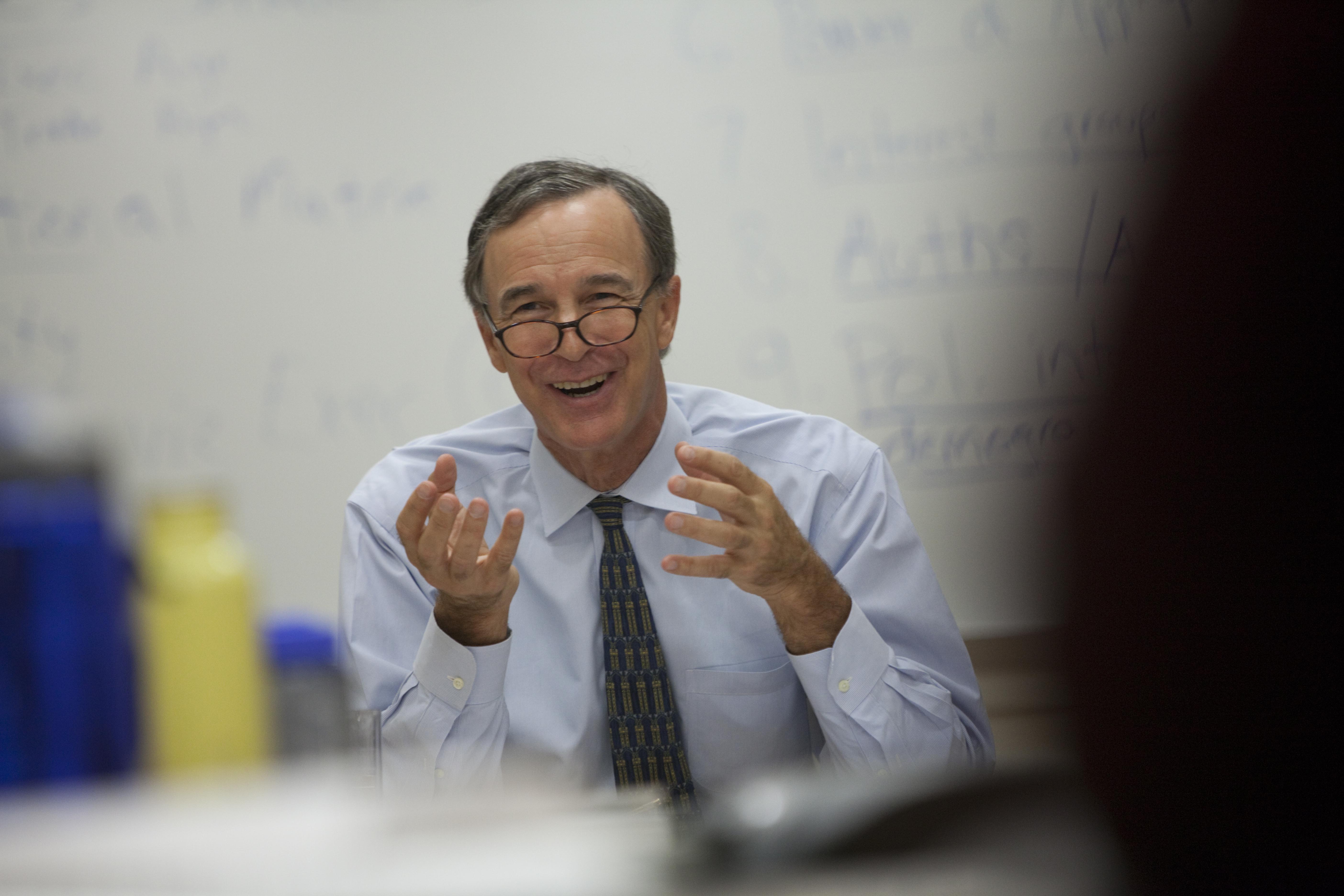 Professor Gerry Warburg in the classroom