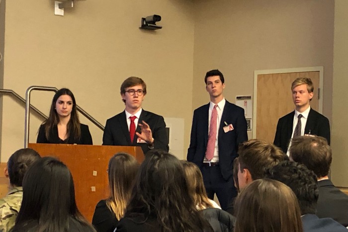 UVA Batten students present at the Pentagon