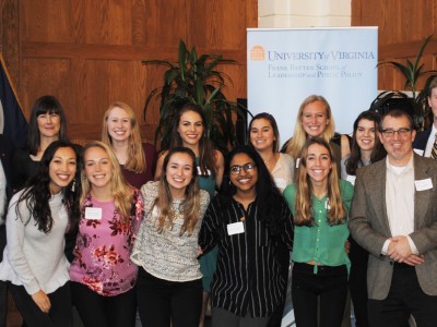 Students at a Luncheon in Garrett Hall