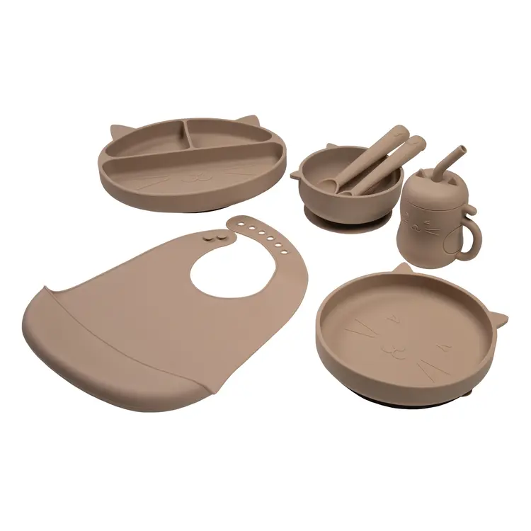 Set de Alimentación de Silicona Gatito-CARESTINO
