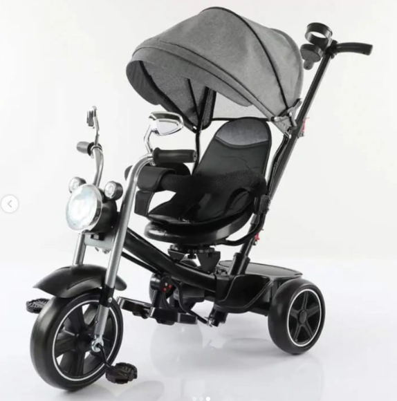 Triciclo Direccional estilo Moto Chopper con asiento 360°