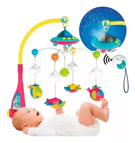 Movil Cunero Proyector Musical Sonidos Bebe de BABY MOVIL