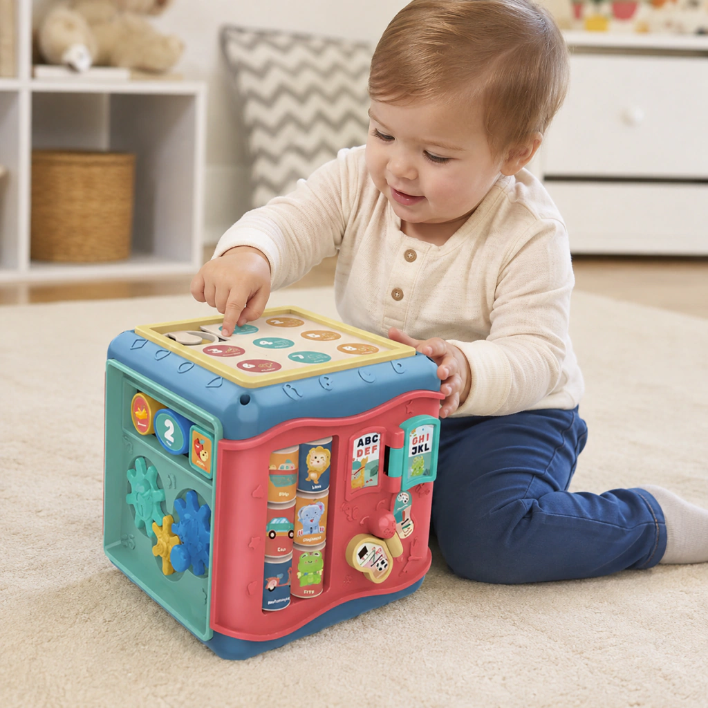 Juguete Bebe Cubo De Actividades Didactico Color Unico de BABY MOVIL