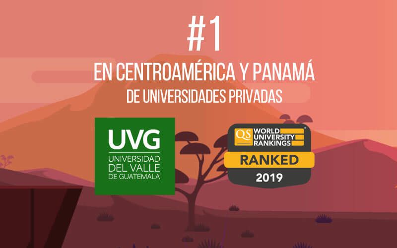 ¡Somos la Universidad privada #1 en Centroamérica!