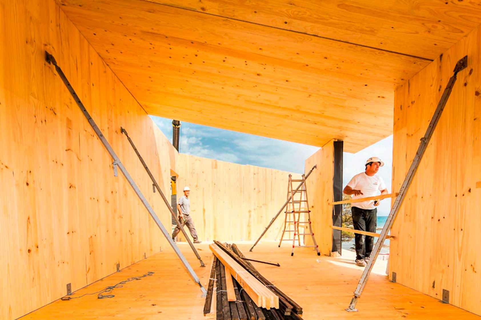 La nueva tecnología de estructuras CLT de madera es eficaz para la ingeniería civil