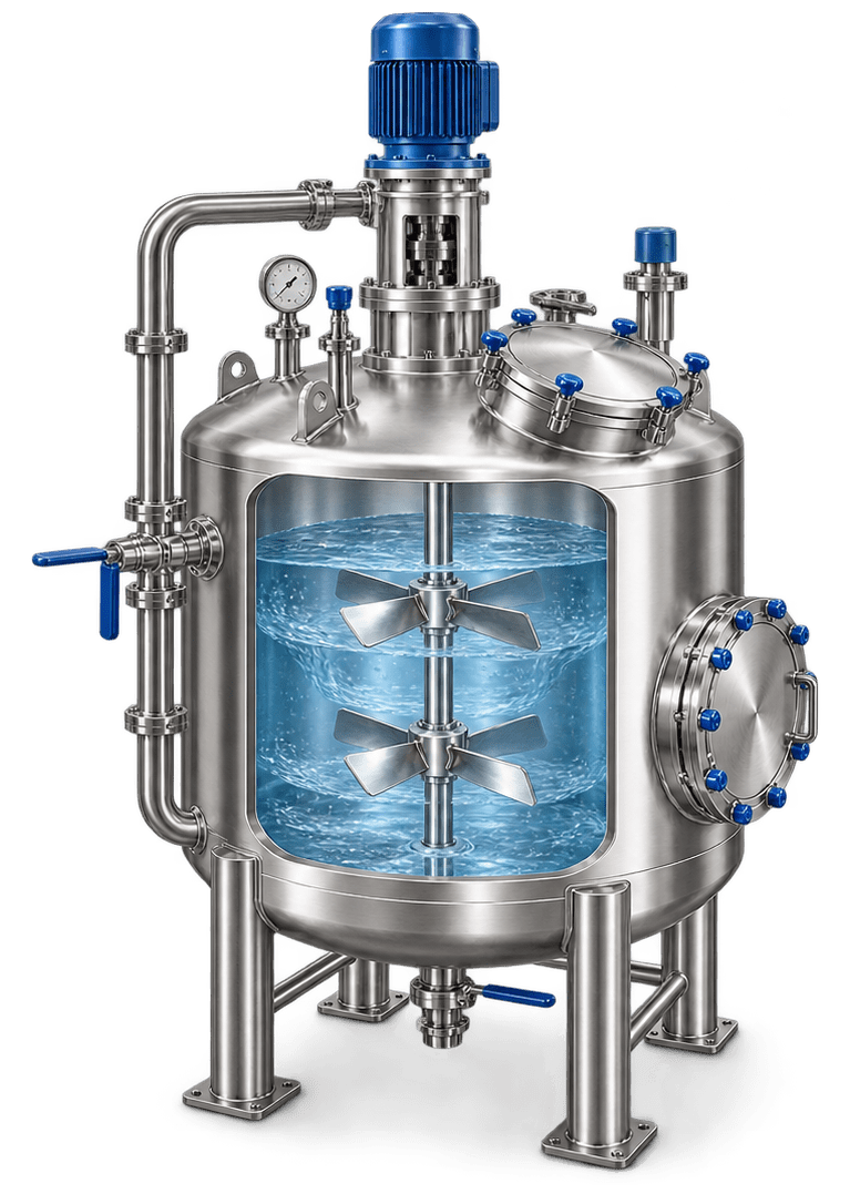 Industrial Liquid Mixers & Agitators