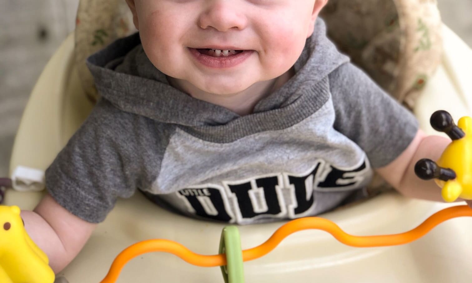 Boone A small child smiling