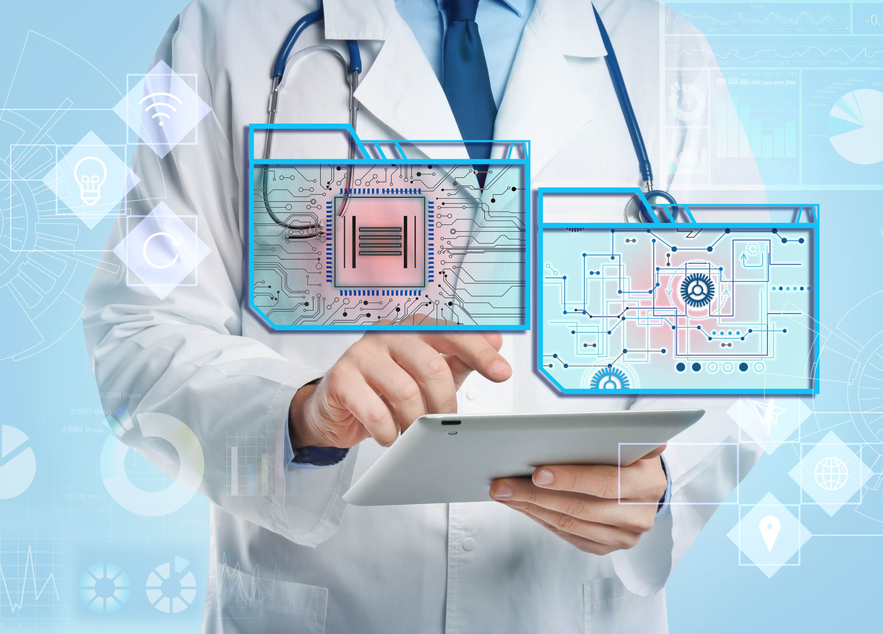 shutterstock_1730843671 Physician with tablet