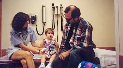 Stephanie with Dr Gaynon Physician and toddler