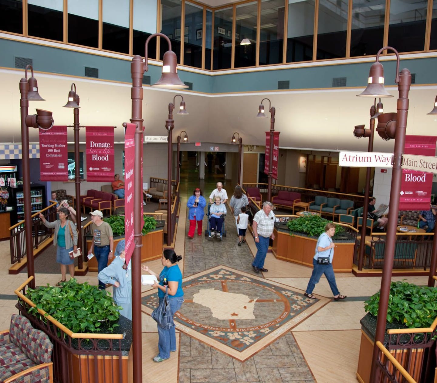 The main atrium of University Hospital