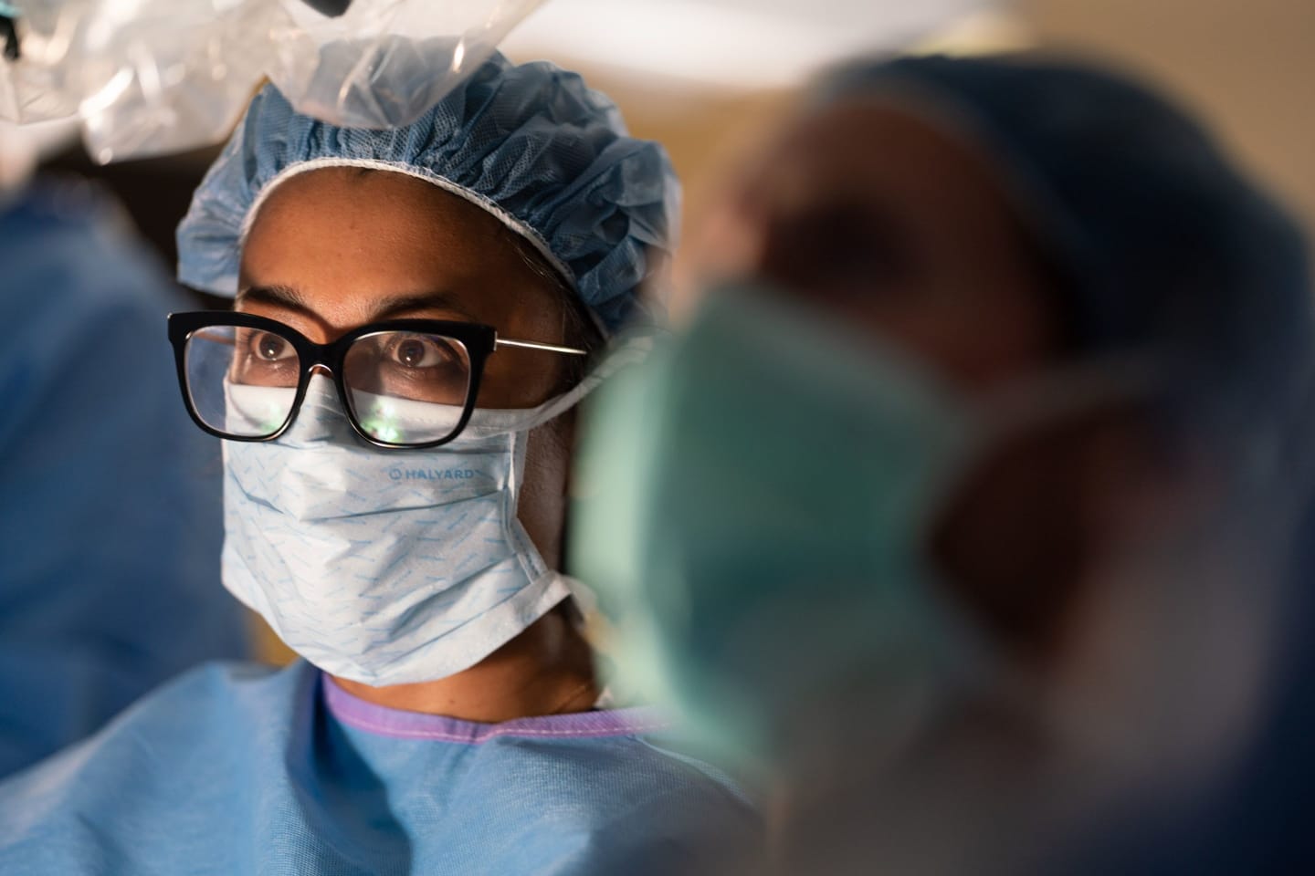 A medical provider in an operating room