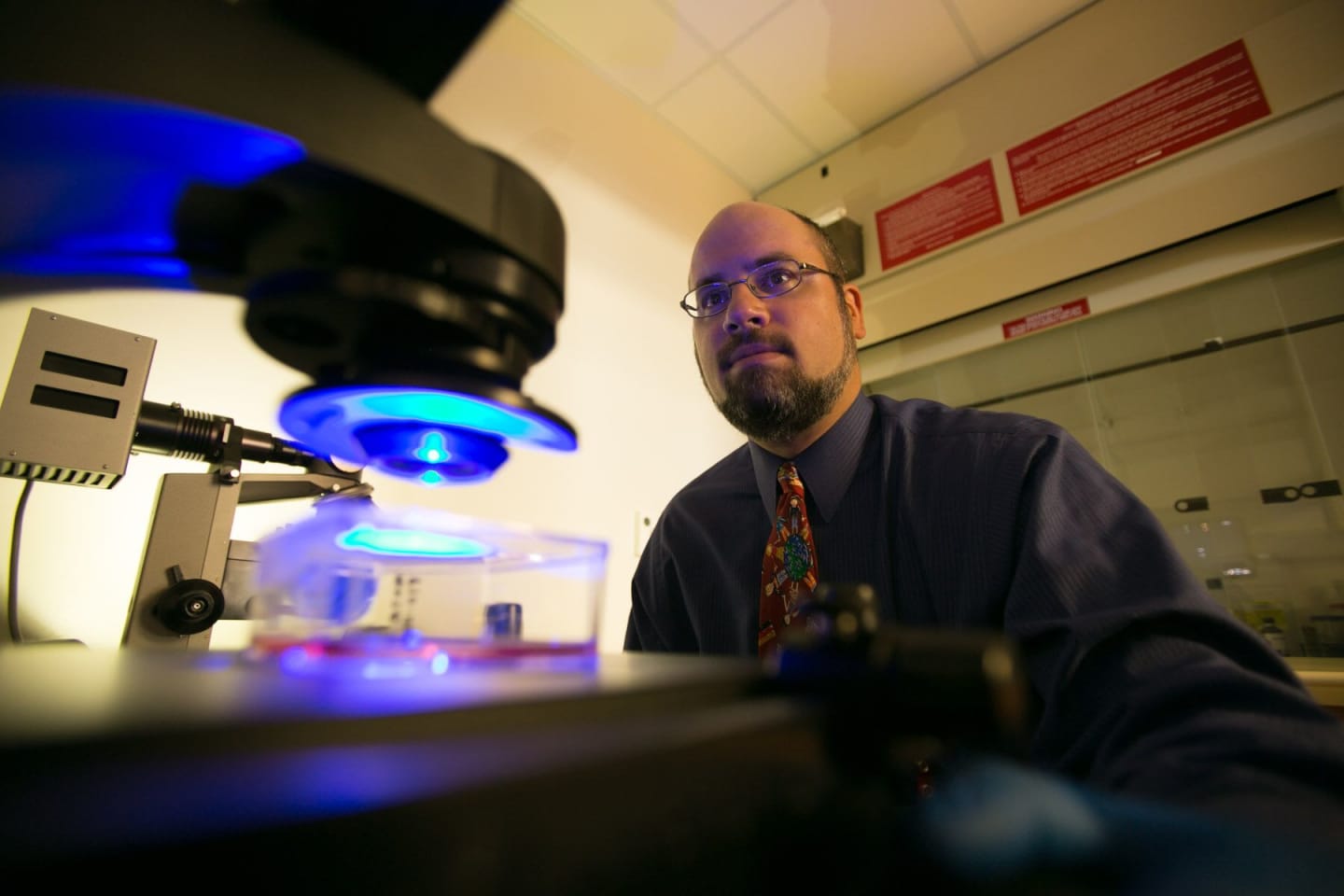 Dr. Christian Capitini in his lab