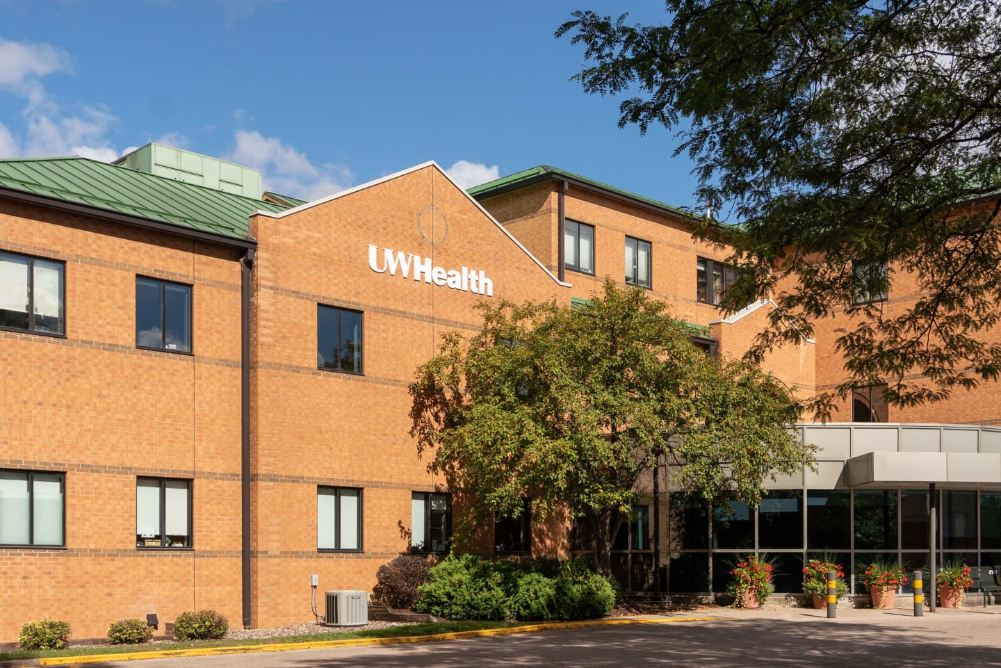 Multi-story brick exterior of UW Health University Station Clinic