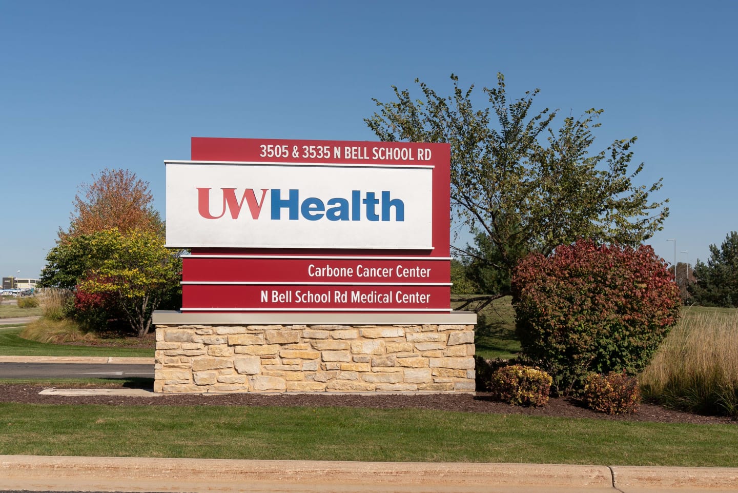 Signage of UW Health | Carbone Cancer Center Rockford