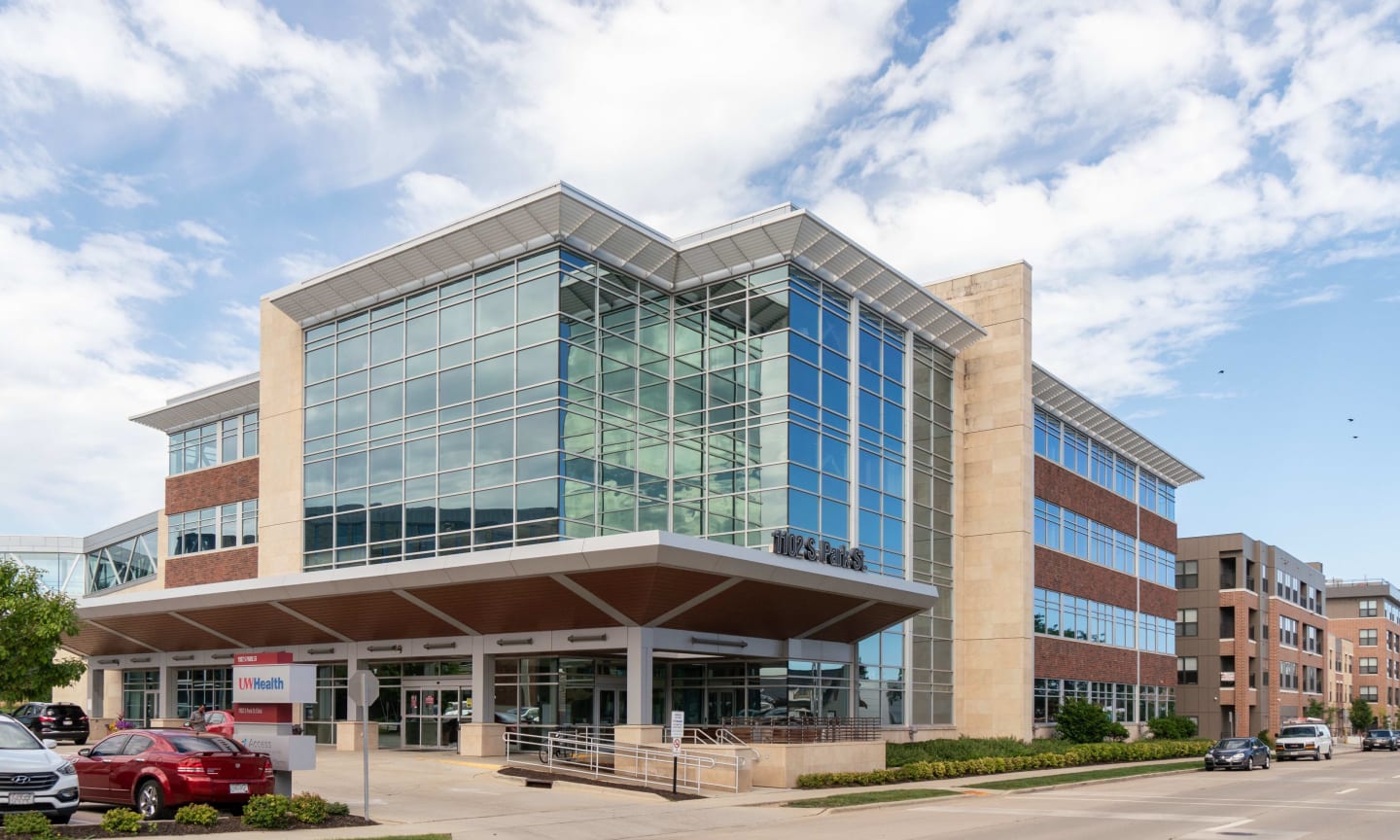 A exterior look at the UW Health 1102 S Park St Clinic in Madison, Wis.