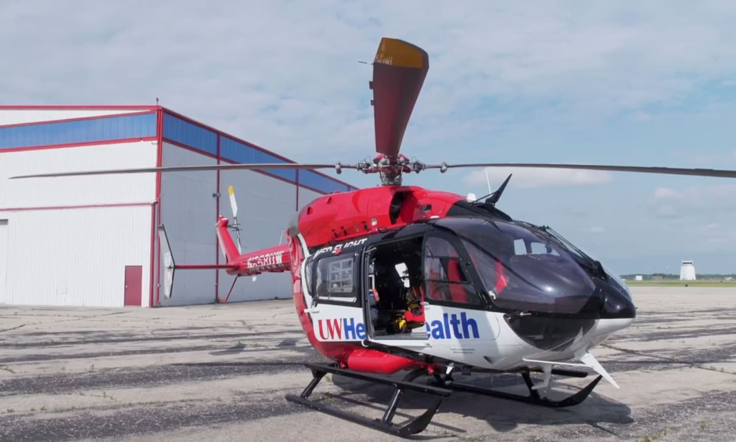UW Health Med Flight at the new Janesville base