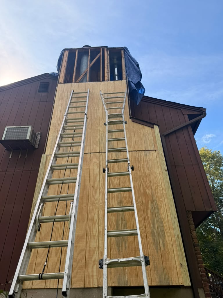 Before — Chimney Exterior Reconstruction — Byram Township, NJ