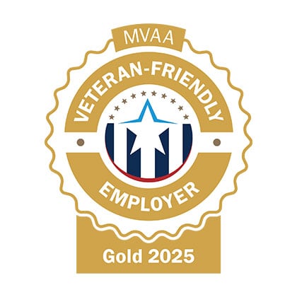 The Michigan Veterans Affairs Agency (MVAA) Veteran-Friendly Employer Gold Medal – Earned in 2024