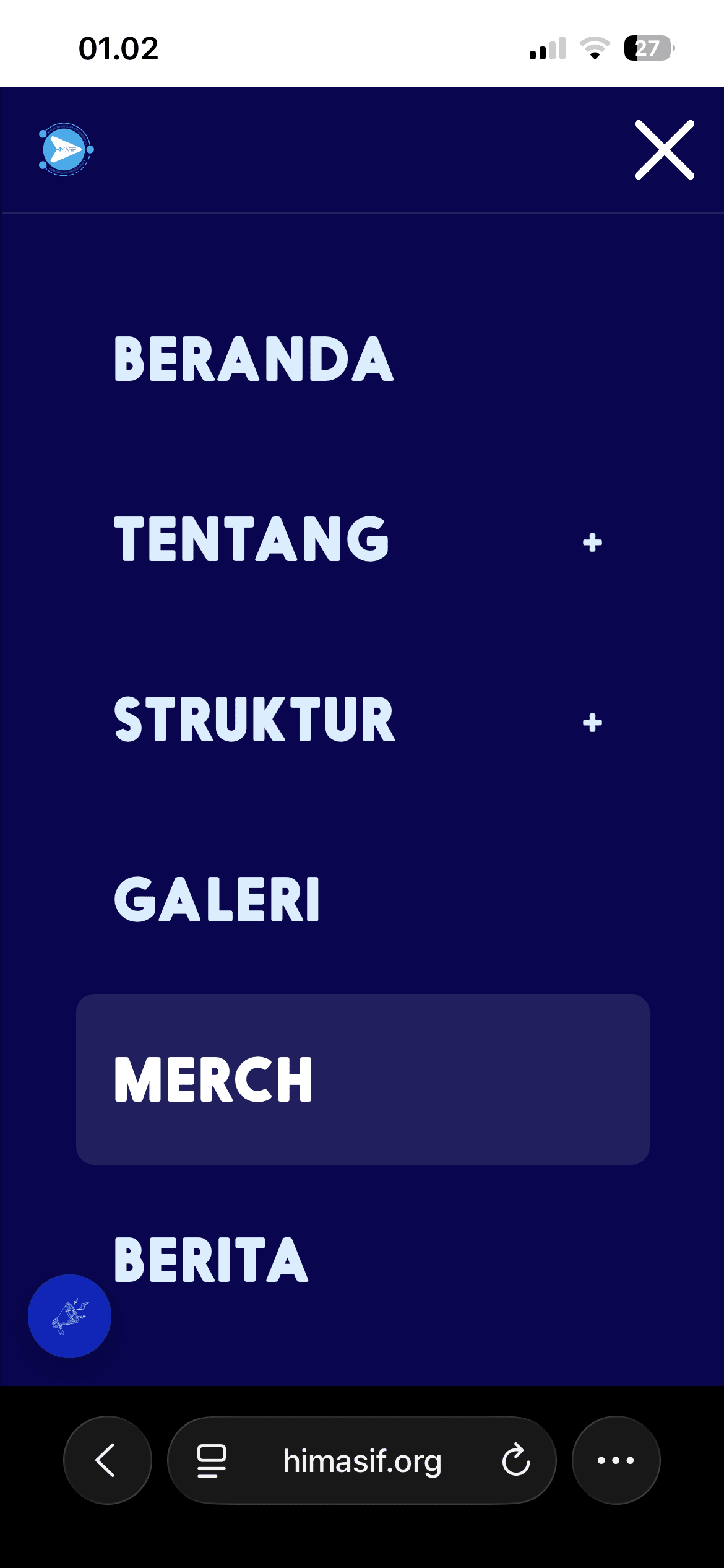 Website Profil HIMA Sistem Informasi UPJ