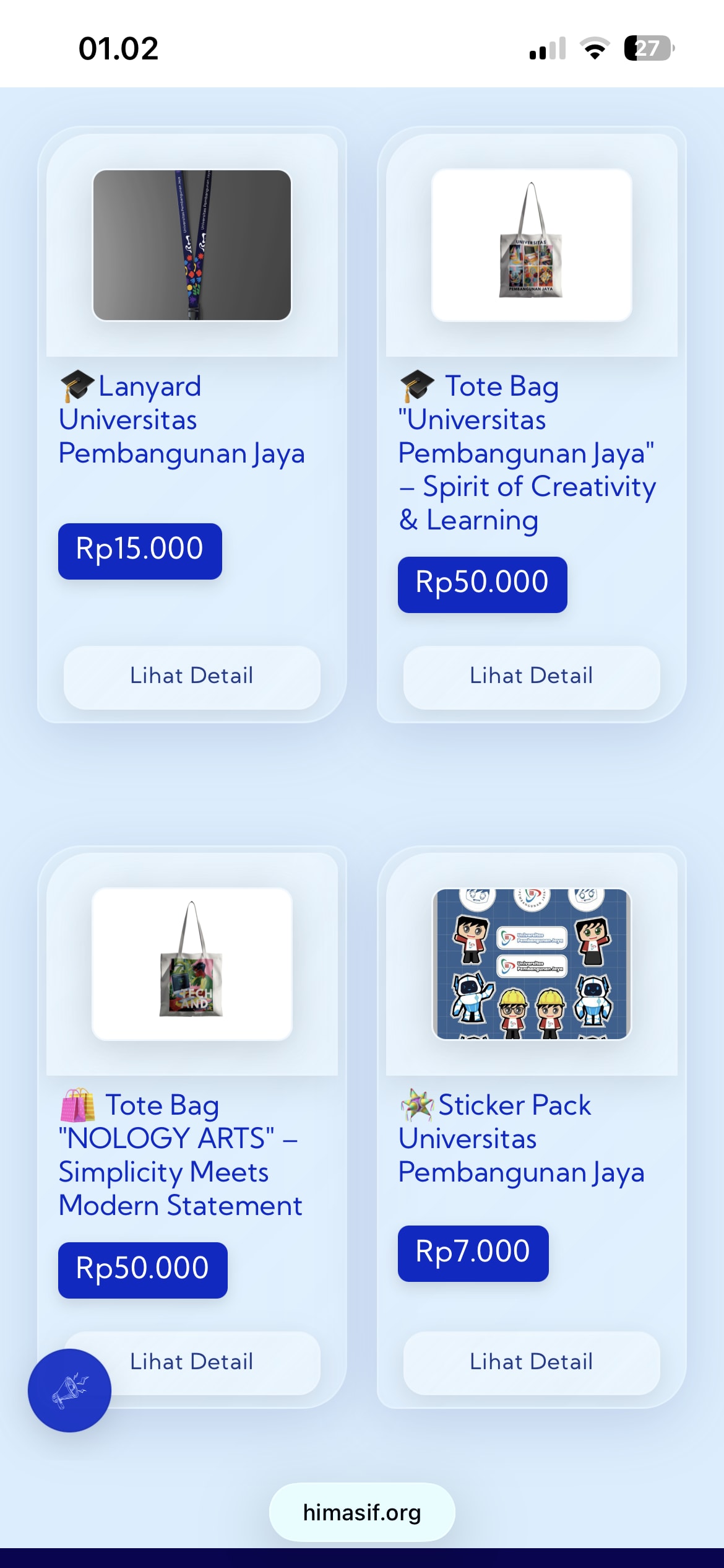 Website Profil HIMA Sistem Informasi UPJ