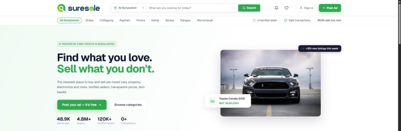 SureSale — Multi-Vendor Marketplace Platform