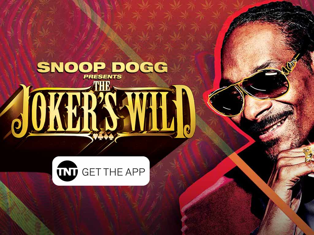 Banner promoting show Joker's Wild on TNT for device platform.