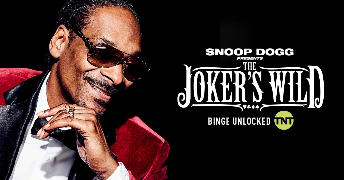 Banner promoting show Joker's Wild on TNT for Roku platform.