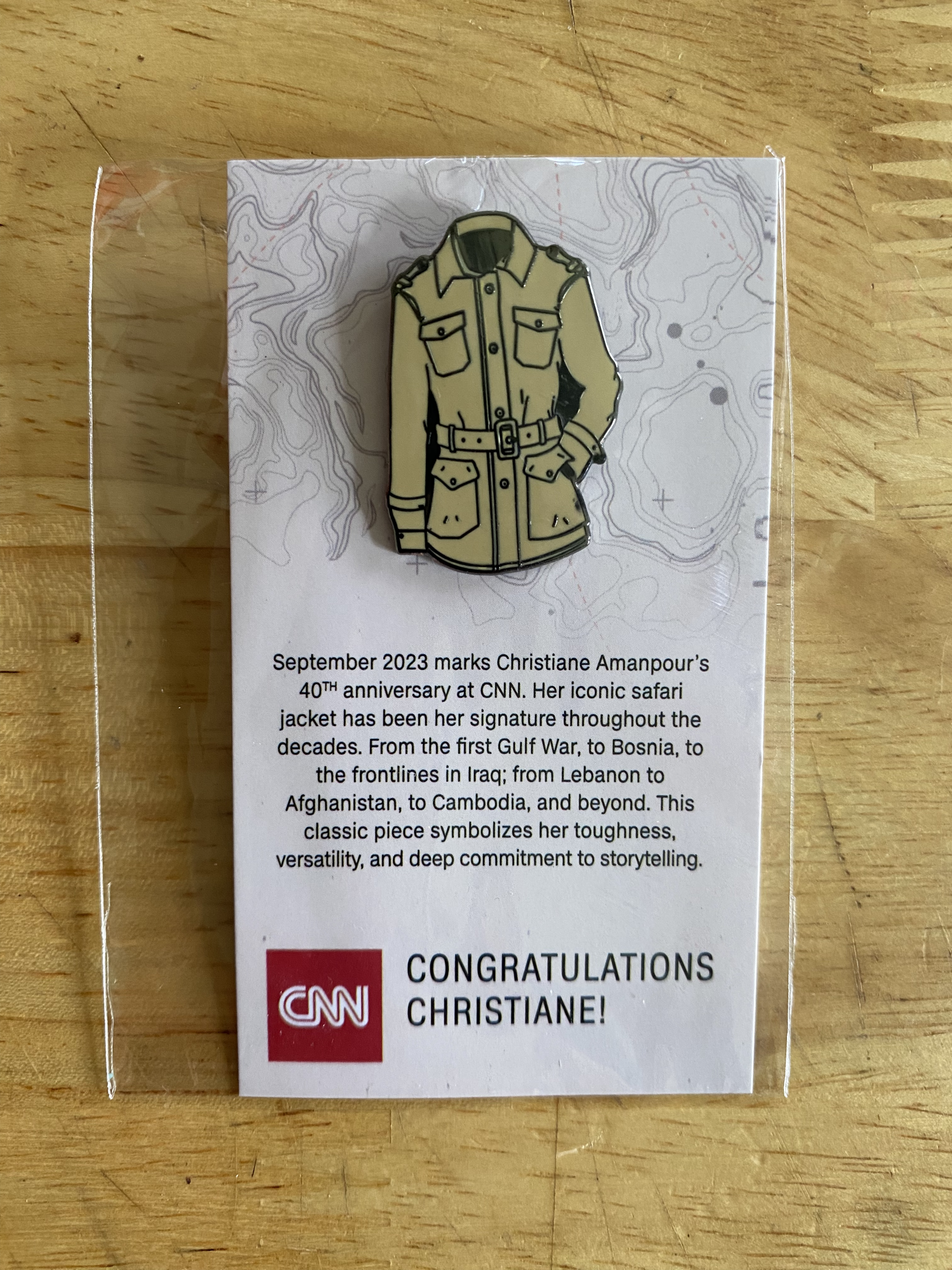 CNN | Christiane Amanpour 40TH Anniversary (Special Edition 2023 Pin)