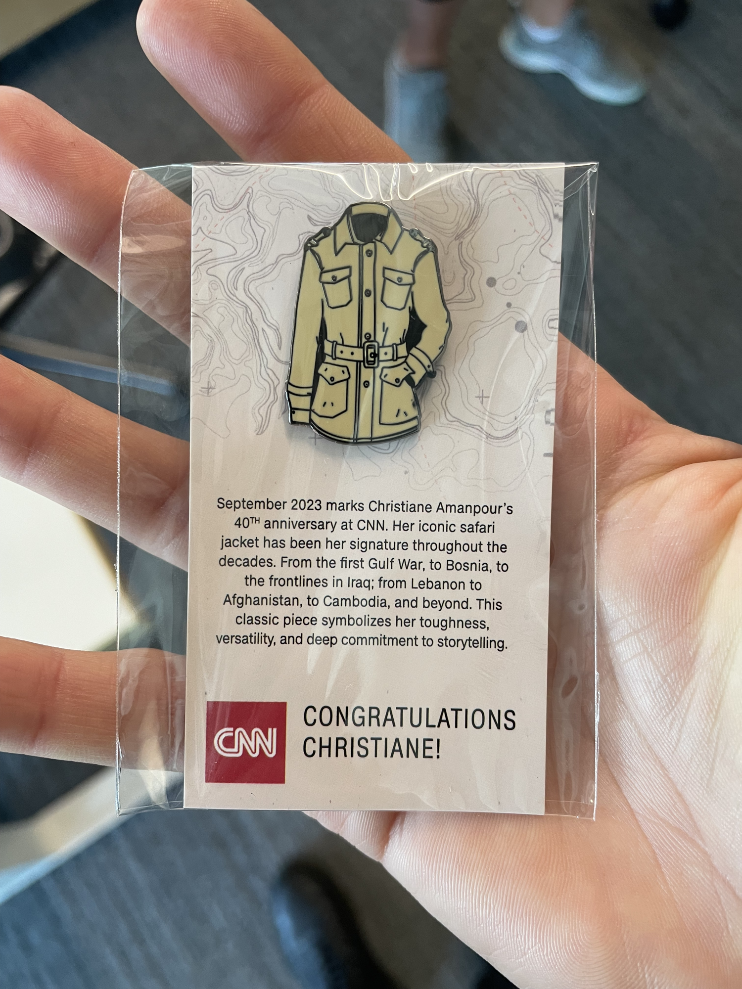CNN | Christiane Amanpour 40TH Anniversary (Special Edition 2023 Pin)