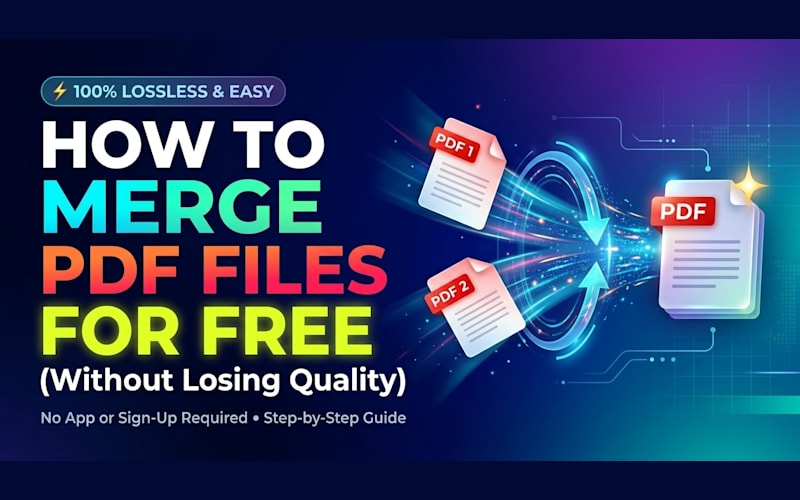 How to Merge PDF Files for Free (Without Losing Quality)