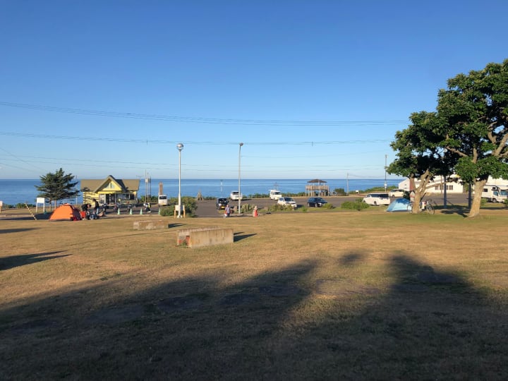北海道のツーリングスポット 日の出岬キャンプ場