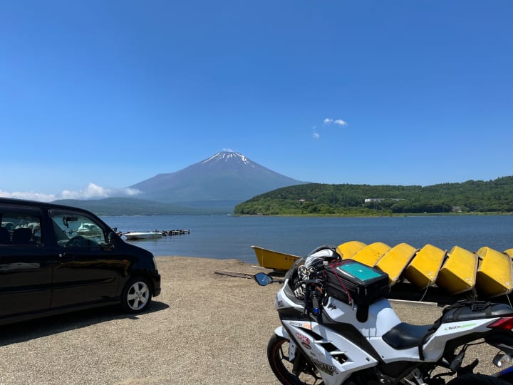 山梨県のツーリングスポット 平野の浜
