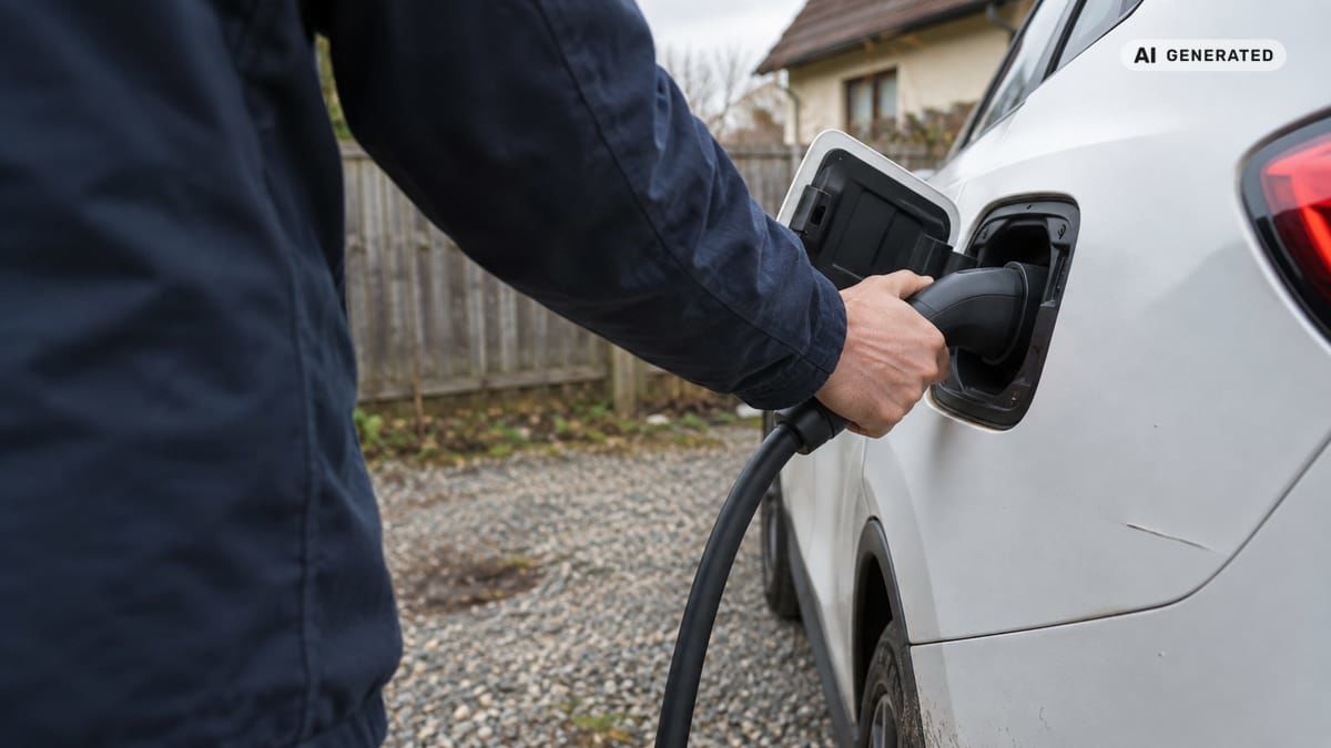 Najlacnejšie elektrické auto na Slovensku 2026: ceny, dojazd a skutočné náklady na 100 km (detail) (obrázok vytvorený AI)