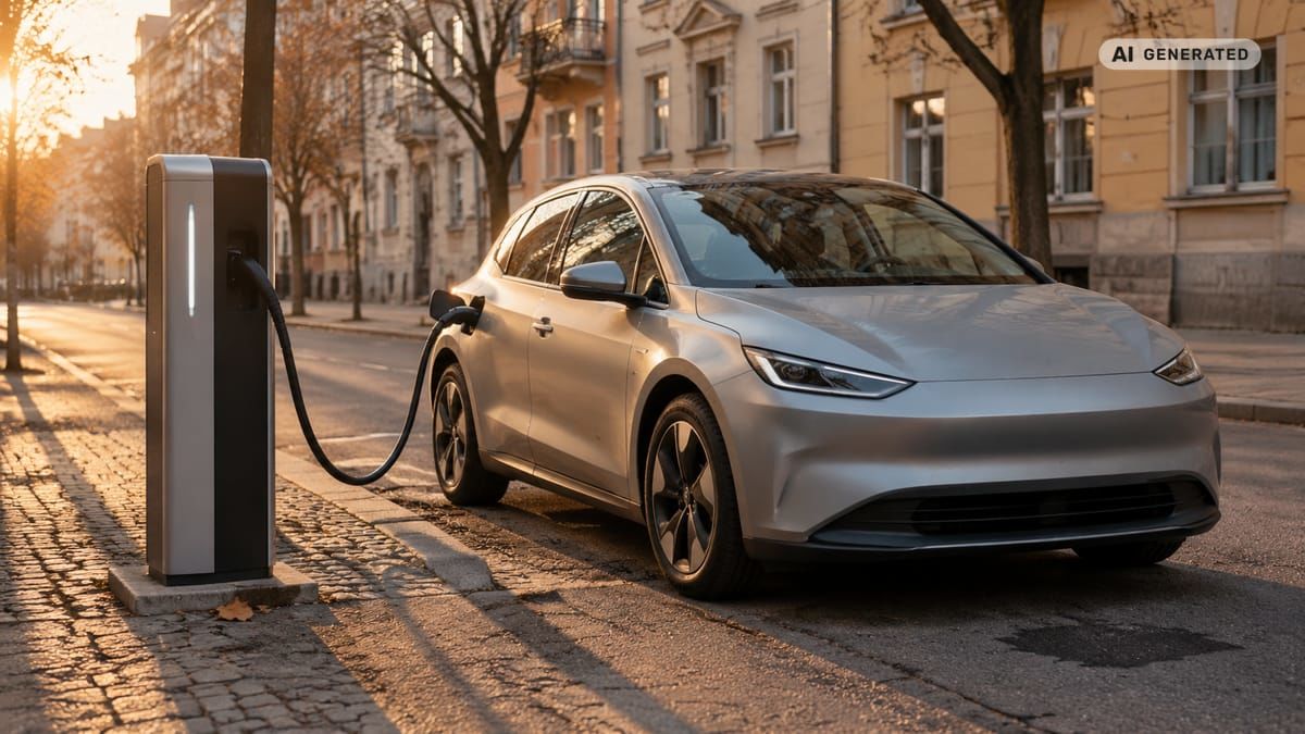 Elektrické autá 2026: aktuálna ponuka na Slovensku podľa dojazdu, ceny a segmentu (obrázok vytvorený AI)