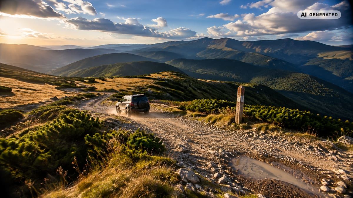 Terénne autá 4x4 na predaj 2026: skutočné offroady vs. SUV s pohonom všetkých kolies (širší kontext) (obrázok vytvorený AI)