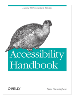Cover of the book 'Accessibility Handbook' by Katie Cunningham