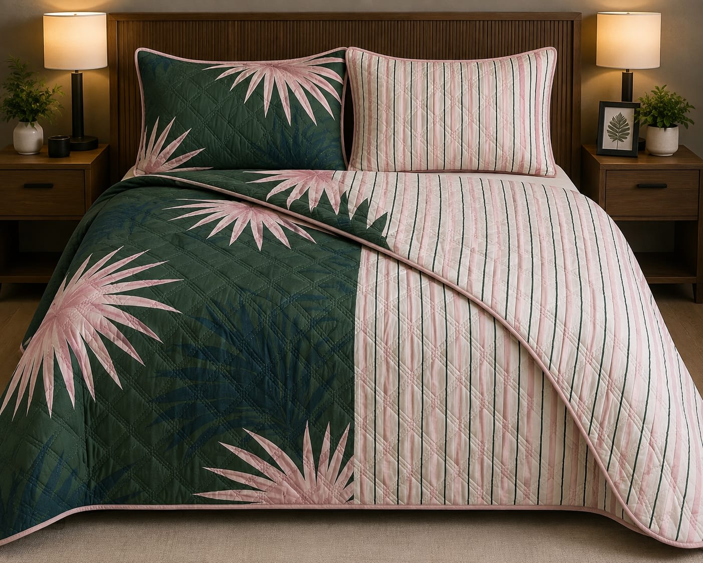 Edredón tropical reversible San Andresito San José
