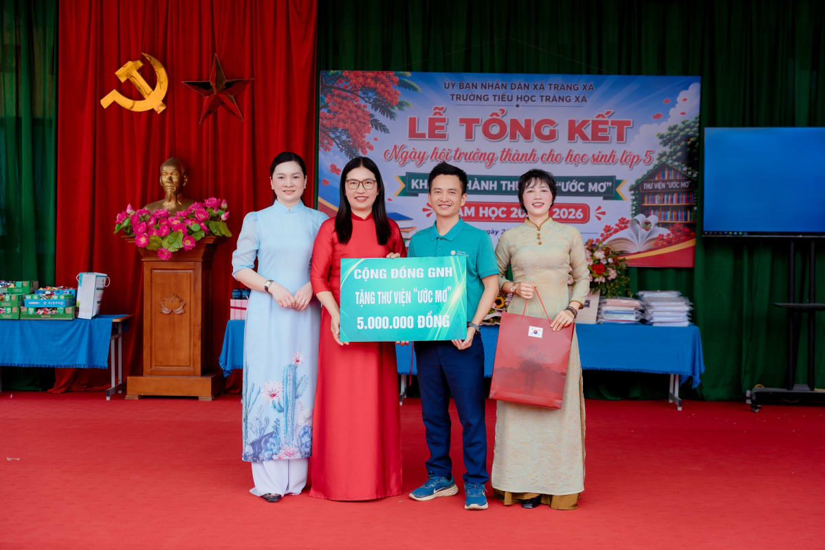 Khánh Thành Thư Viện Ước Mơ - Tiểu Học Tràng Xá