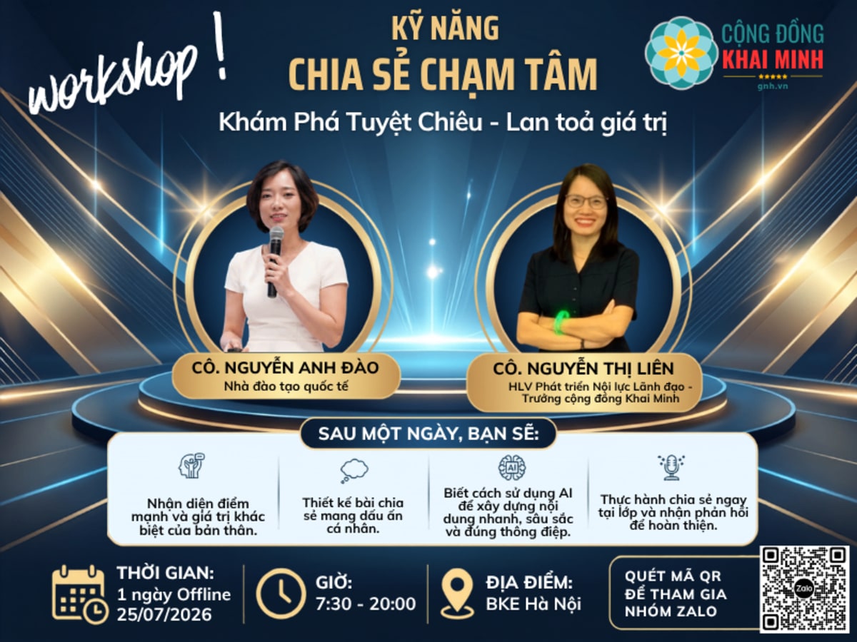 Kỹ năng chia sẻ truyền cảm hứng