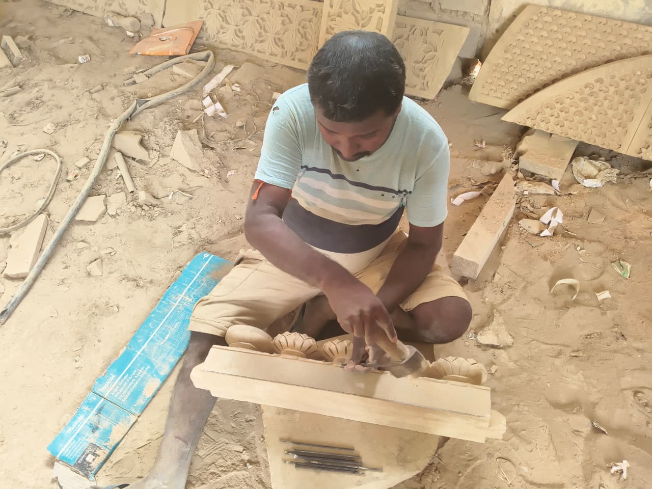 Hand-carved stone artistry