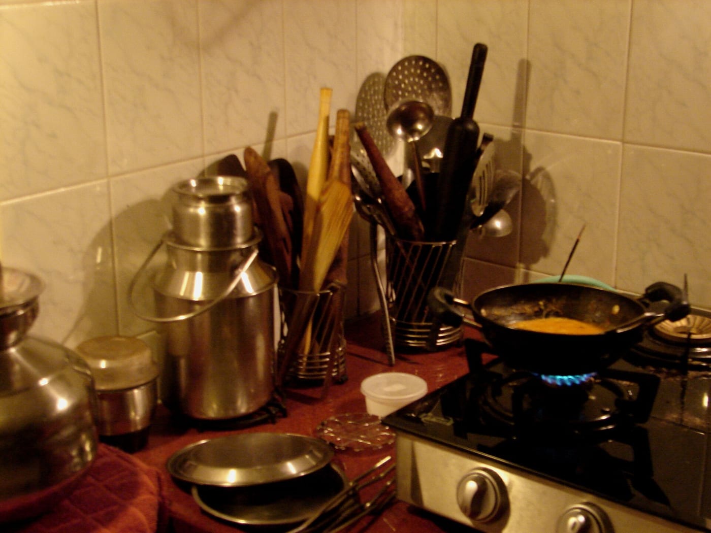 Indian Kitchen in a Maharashtrian Household
