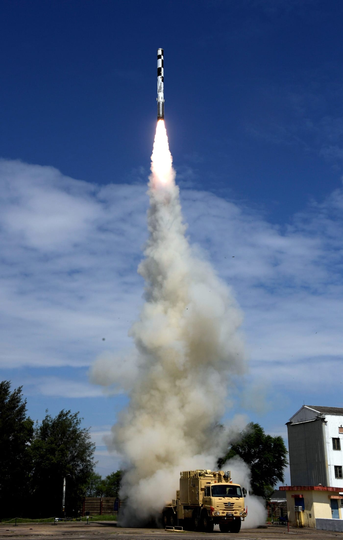 BRAHMOS supersonic cruise missile, with major indigenous systems, successfully test fired from ITR, at Chandipur, in Odisha on September 30,