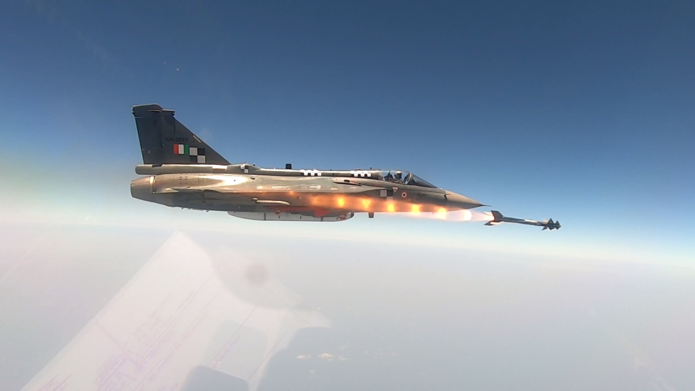 Tejas, India's indigenous Light Combat Aircraft, added the 5th generation Python-5 Air-to-Air Missile (AAM) in its air-to-air weapons capabi